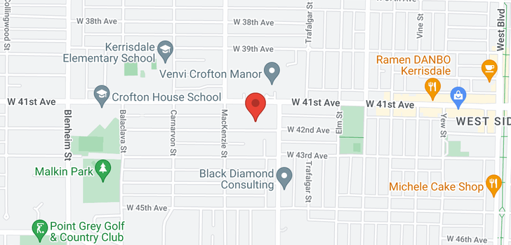 map of 2839 W 42ND AVENUE